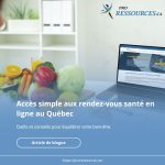 Accès simple aux rendez-vous santé en ligne au Québec