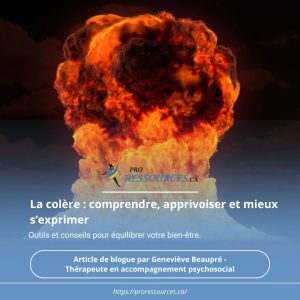 La colère : comprendre, apprivoiser et mieux s’exprimer