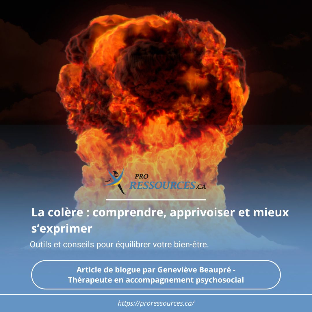 La colère : comprendre, apprivoiser et mieux s’exprimer